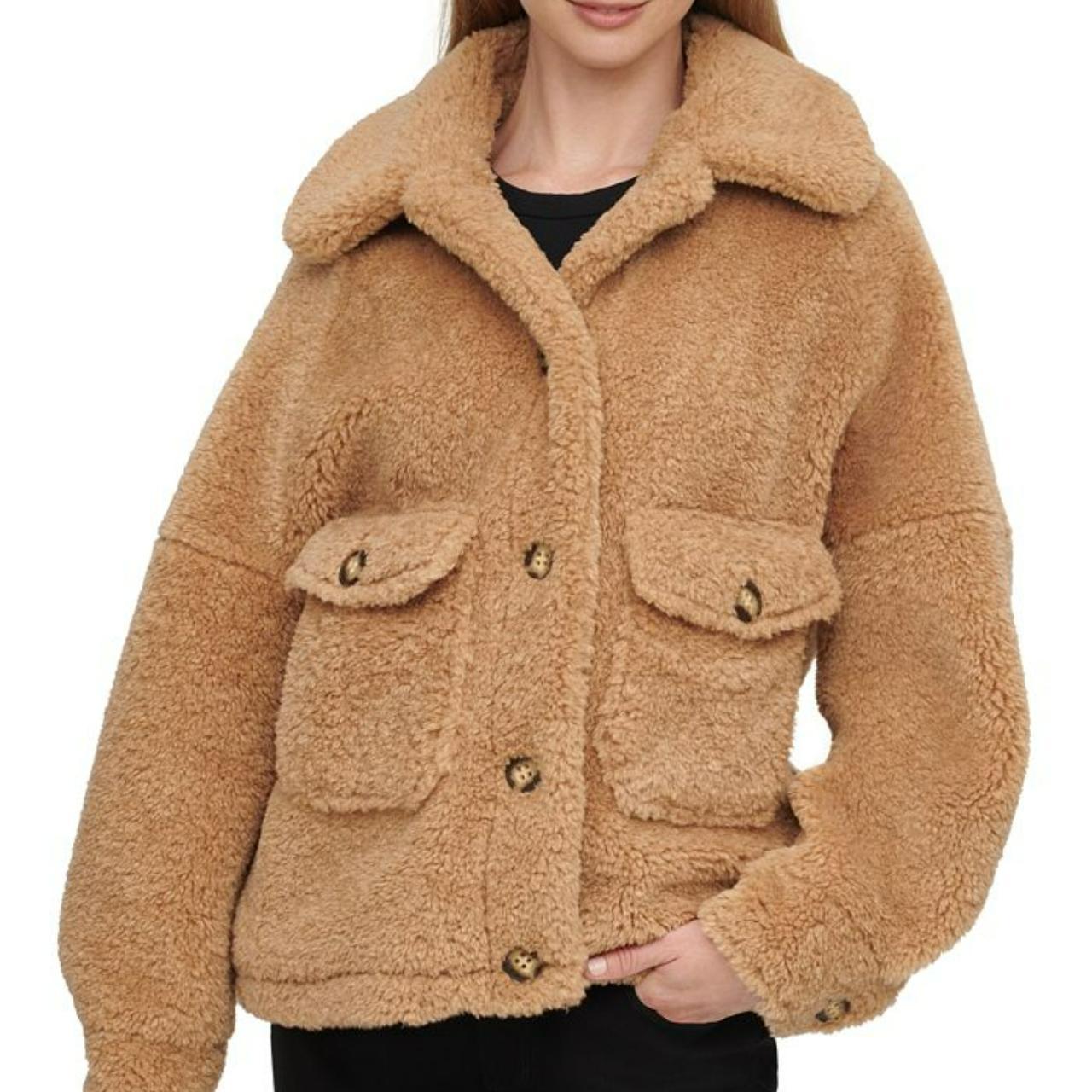 Calvin klein teddy coat best sale