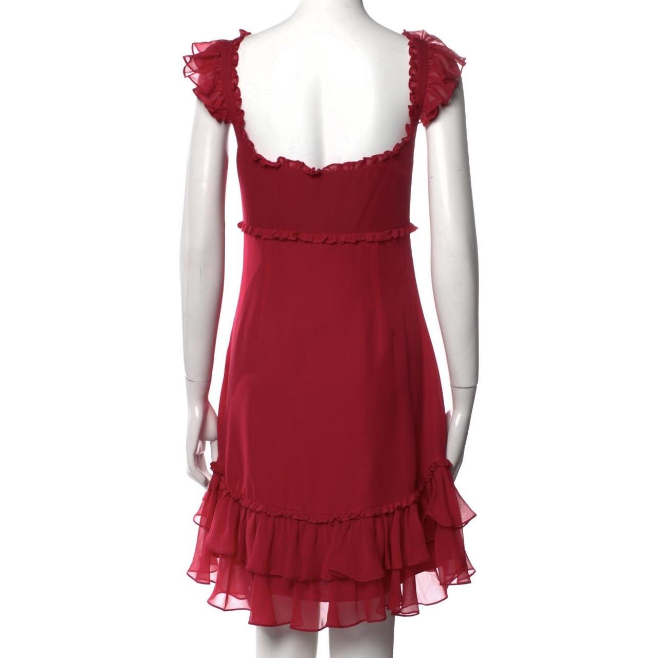 Cinq a Sept Women's Pink and Red Dress (2)