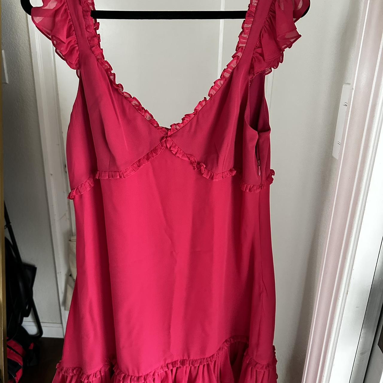 Cinq a Sept Women's Pink and Red Dress (3)
