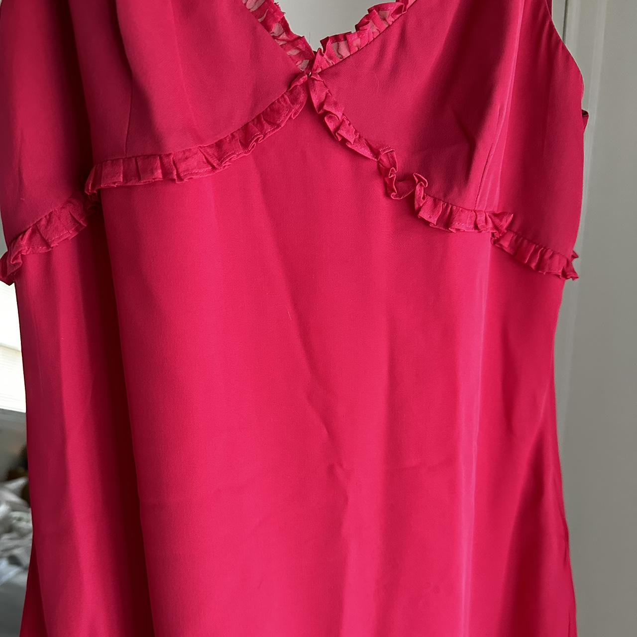 Cinq a Sept Women's Pink and Red Dress (4)