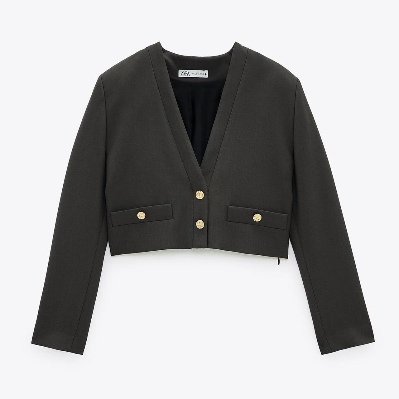 Zara Women's Khaki Jacket Depop