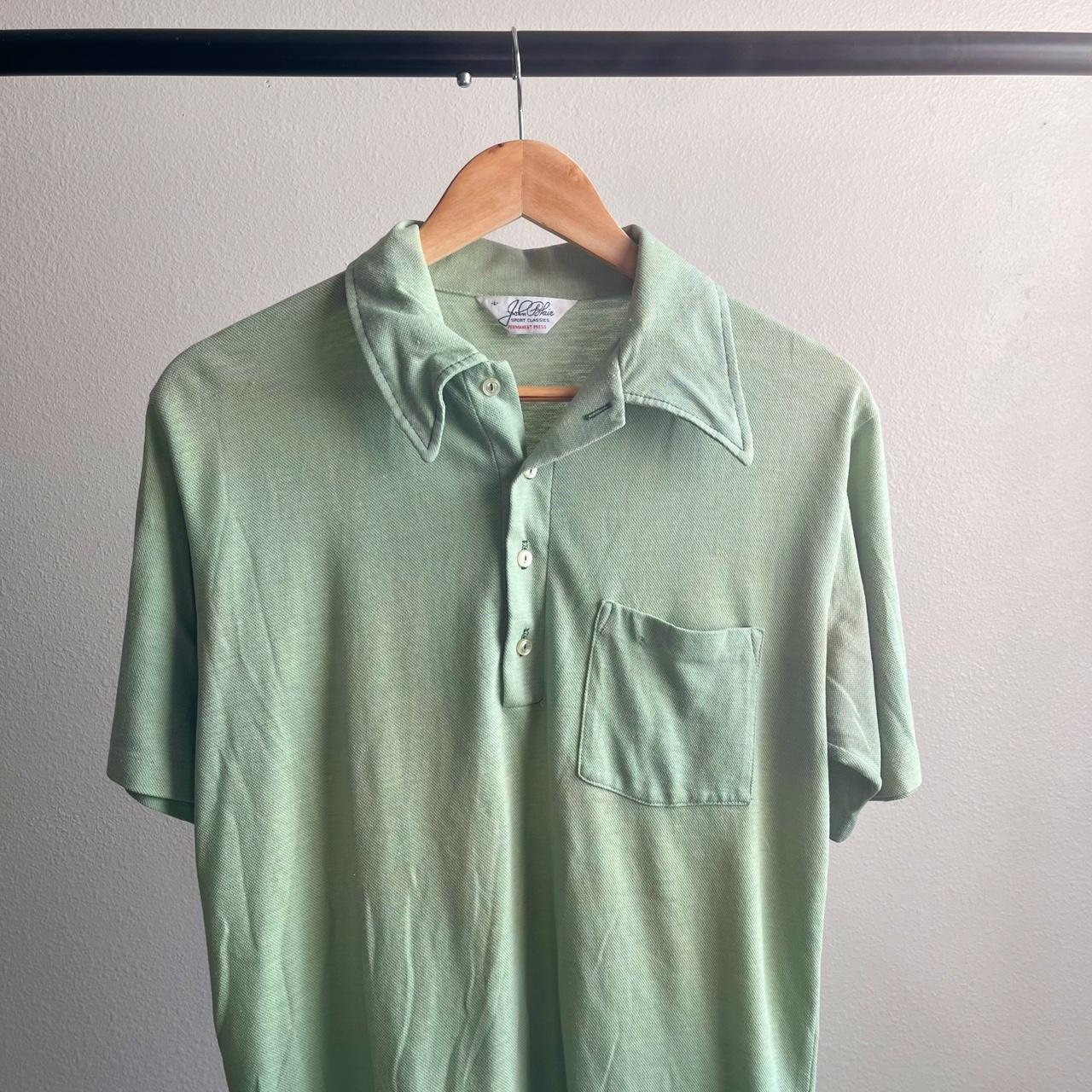 Vintage 70’s/80’s John Blair Polo Button Up Nice... - Depop