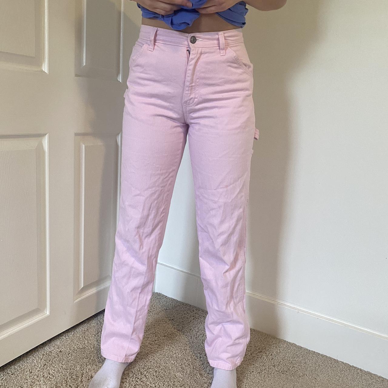 Dickies highwaisted pink carpenter pants! Super fun... Depop