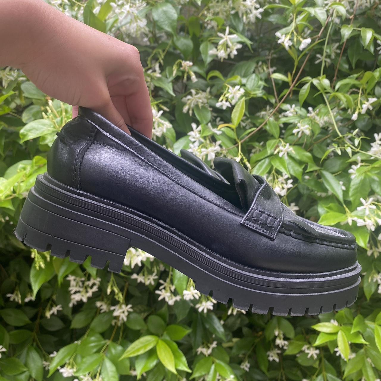 ASOS Design Women's Black Loafers Depop