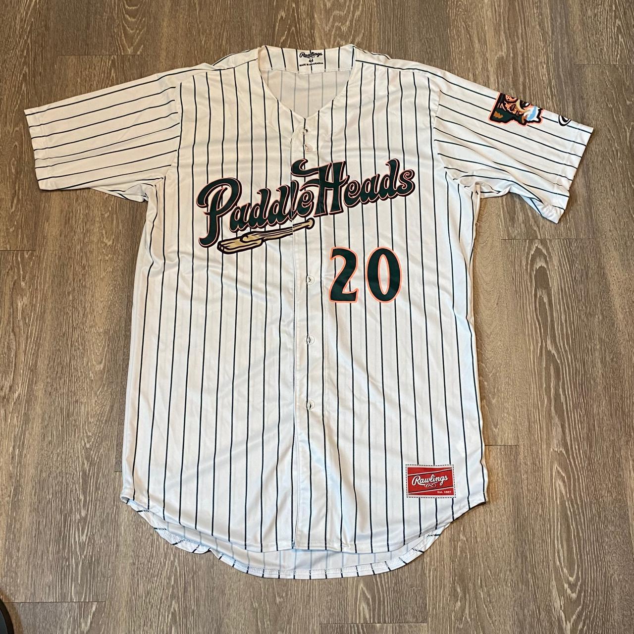 Missoula Paddleheads MiLB Pinstripe outlet Rawlings Baseball Jersey Men's Large 44