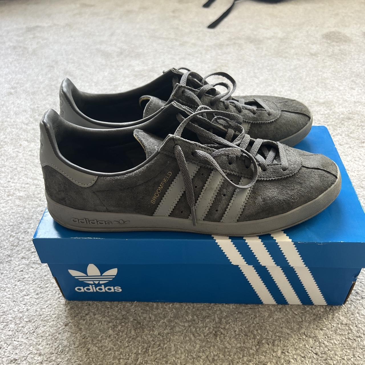 Adidas broomfield - very similar to sambas - grey on... - Depop