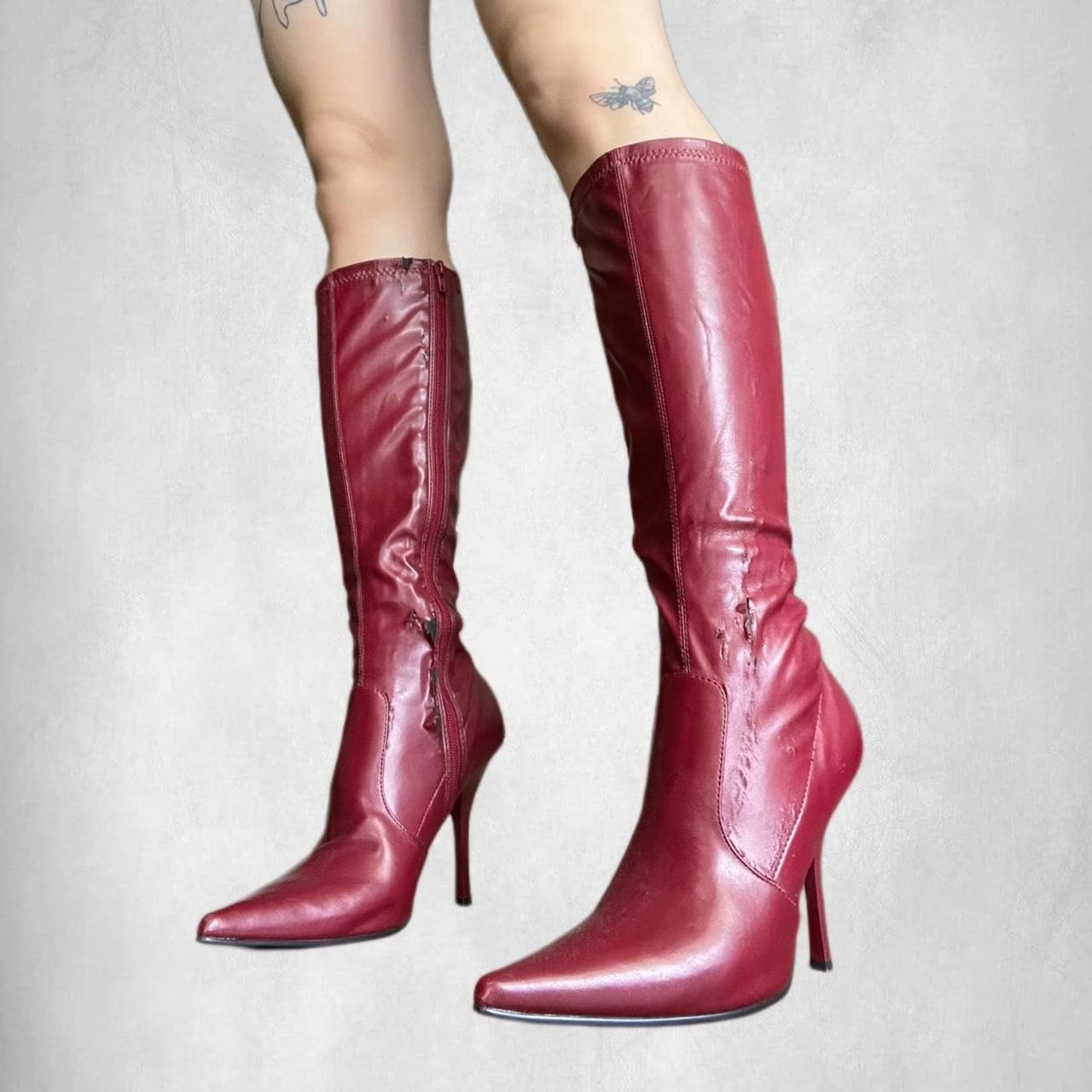 Women's Red Boots | Depop