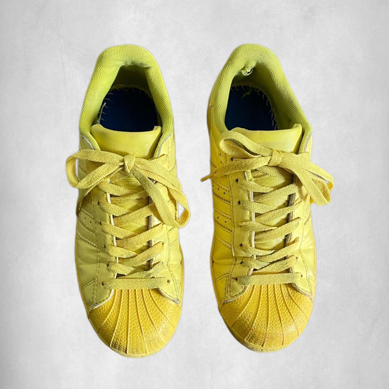 Adidas Women's Yellow Trainers | Depop