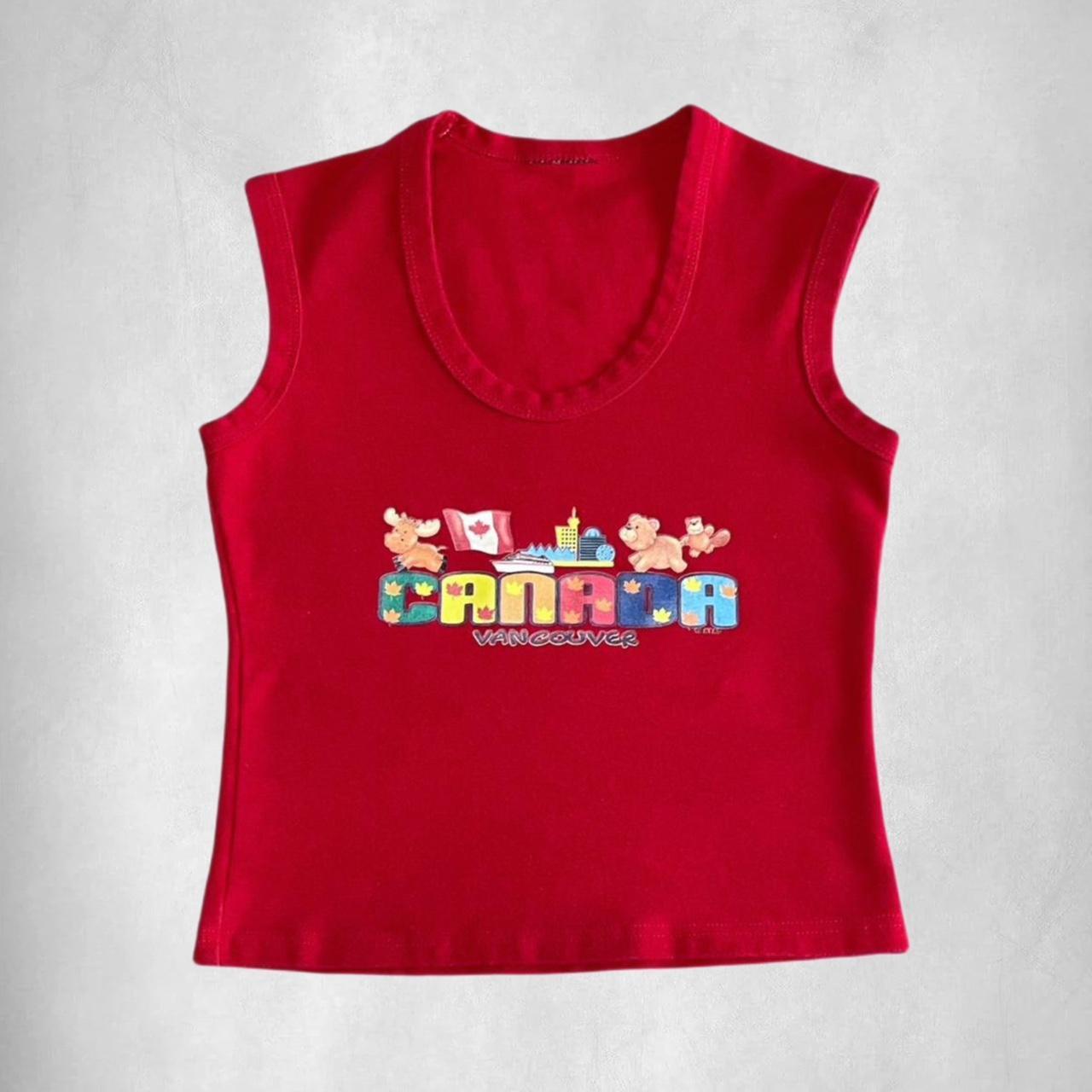 Women's Red Vest Depop