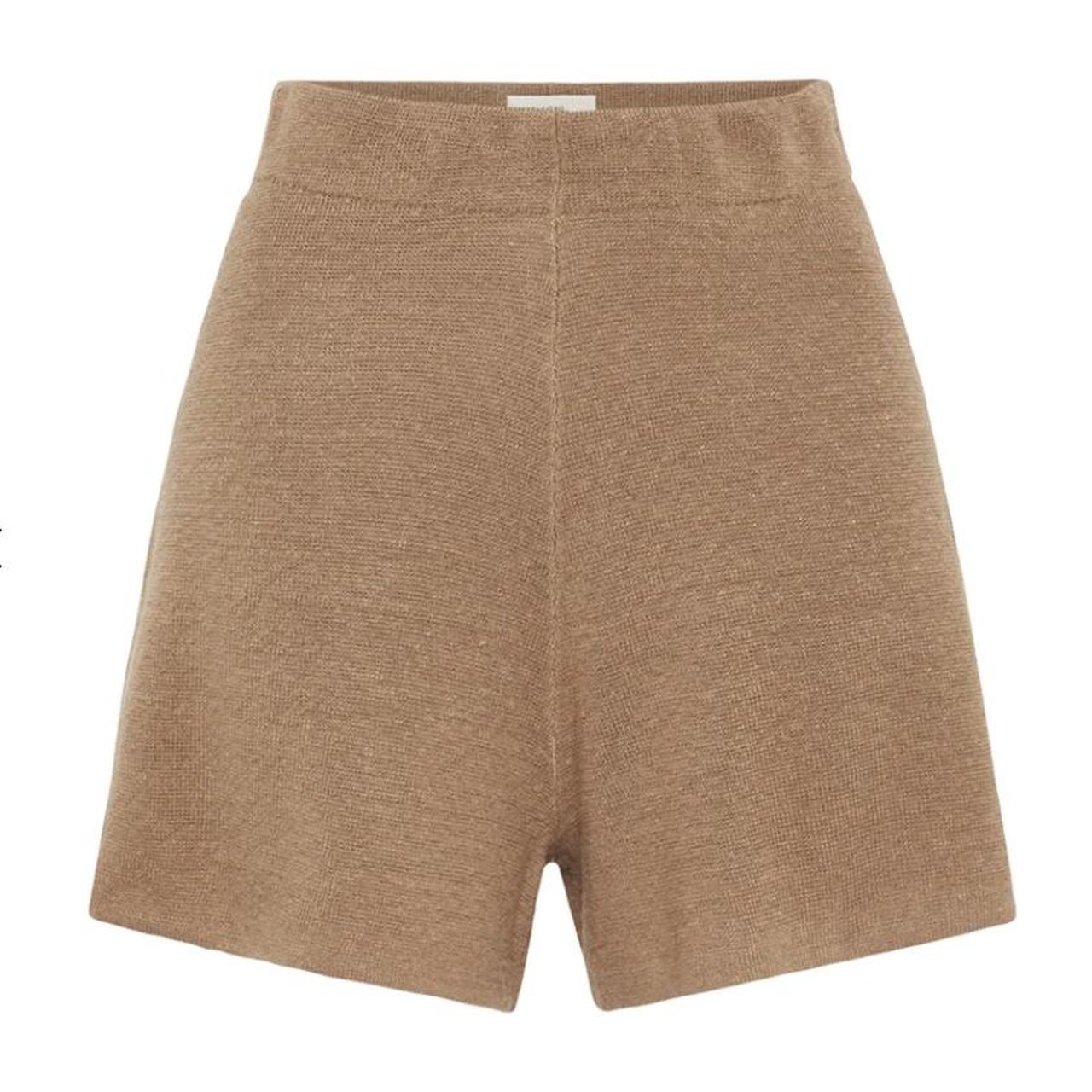 ST AGNI LINEN SHORTS Spencer Shorts ALMOND color... Depop