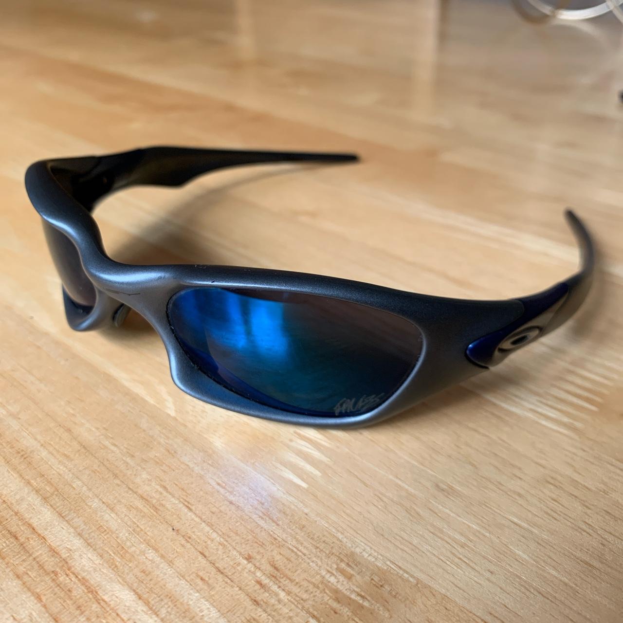 Oakley Wrap around sunglasses Signature release... - Depop