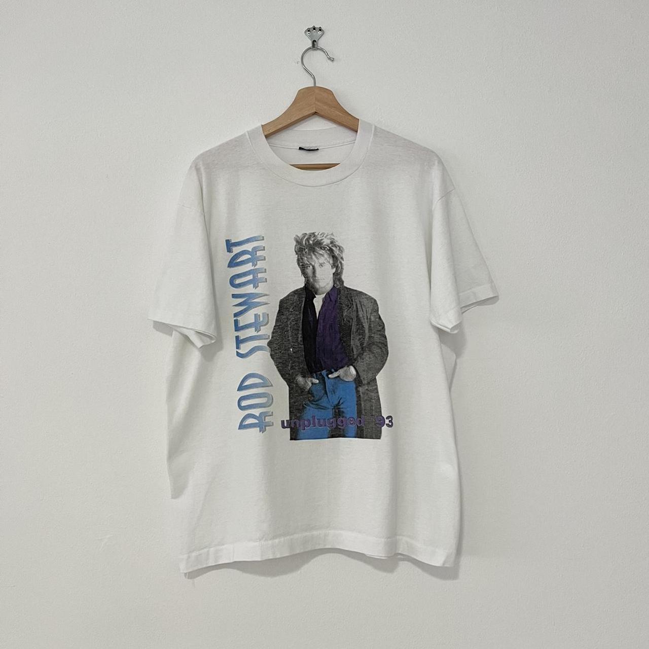 Vintage rod stewart unplugged 1993 single stitch t... - Depop