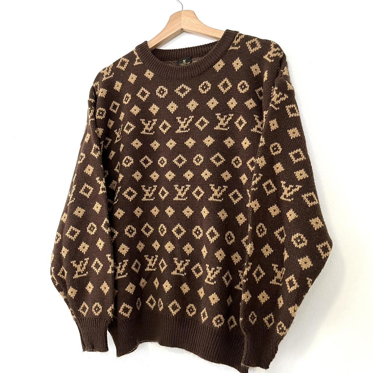 LV sweater Size medium - Depop