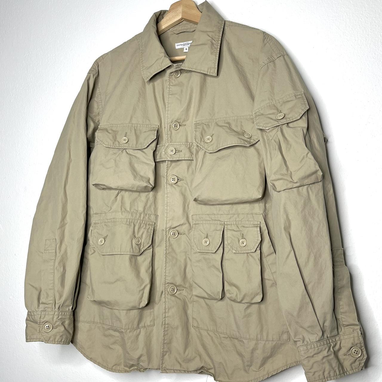 Engineered Garments Khaki Explorer Cargo Shirt... - Depop