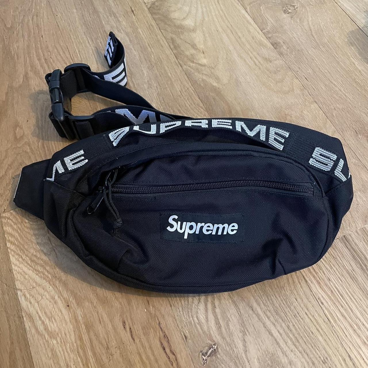 supreme waist bag black