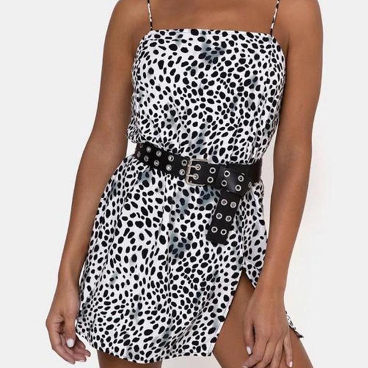 motel rocks Dalmatian mini slip dress size small... Depop
