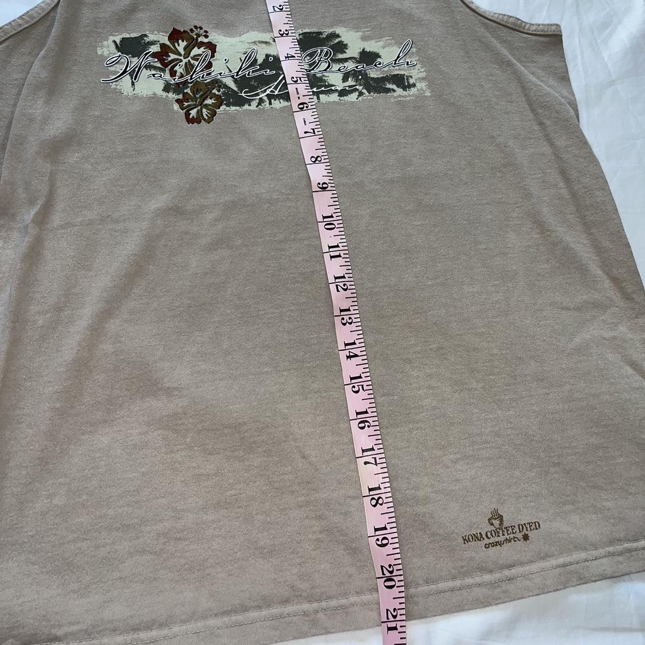 Crazy Shirts Men's Brown and Tan Vest Depop