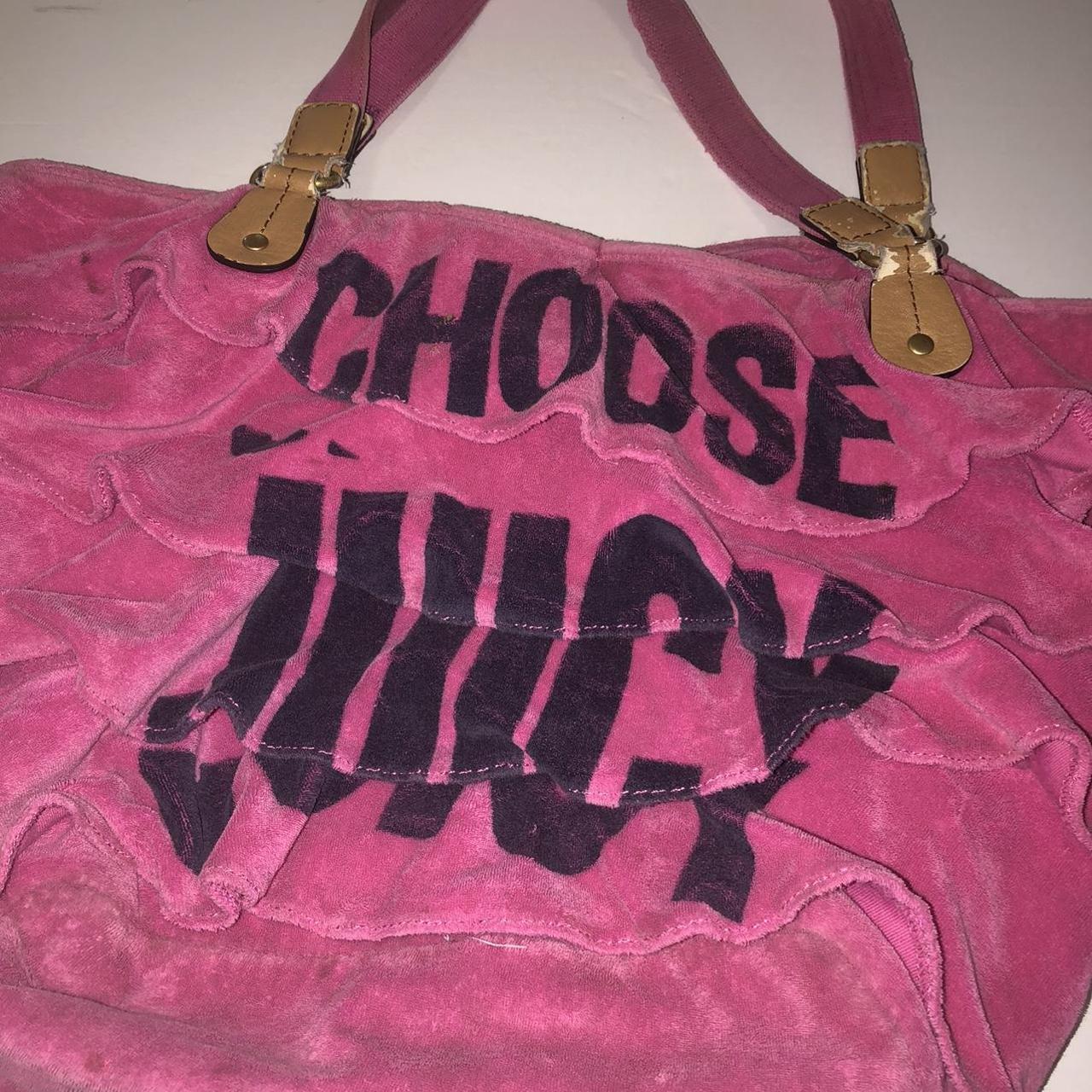 JUICY COUTURE OVERNIGHT BAG Signs of wear shown in... Depop