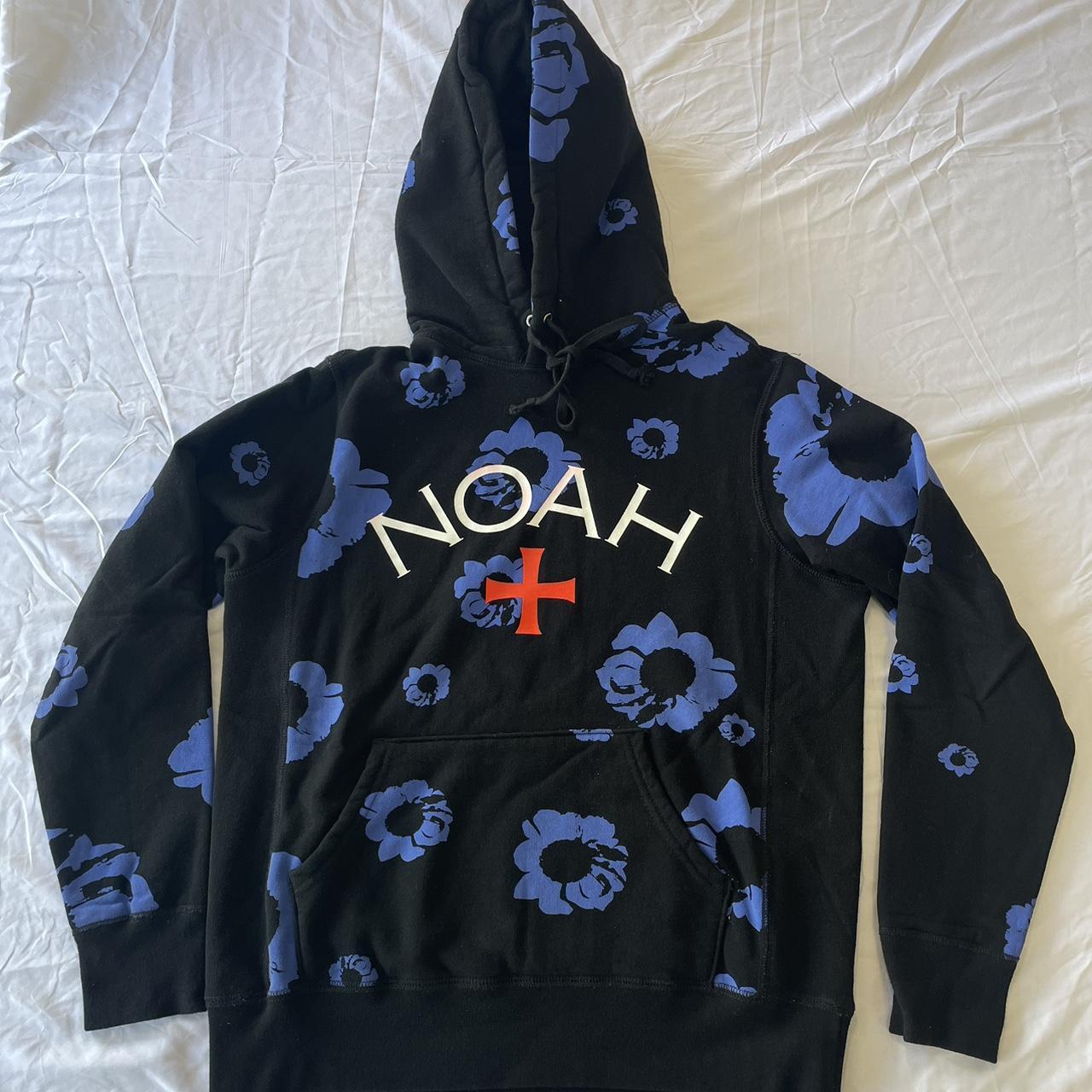 Noah NYC x The Cure Disintegration Hoodie Black/Blue | Depop