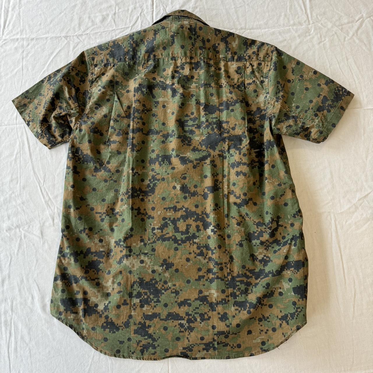 Supreme x Comme des Garcons Button Up Camo S/S Depop