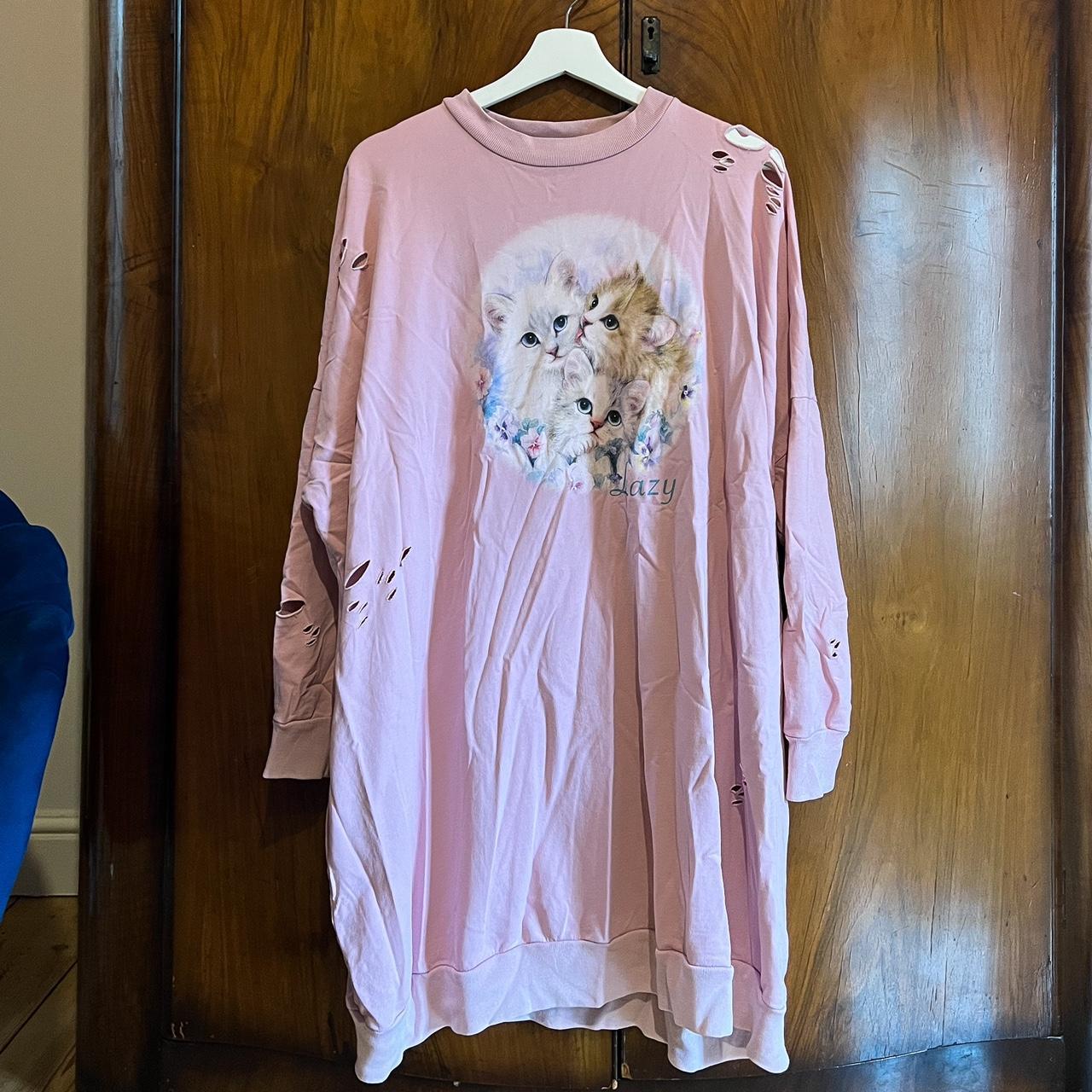 Lazy Oaf Cat sweater dress! One size so fits... Depop