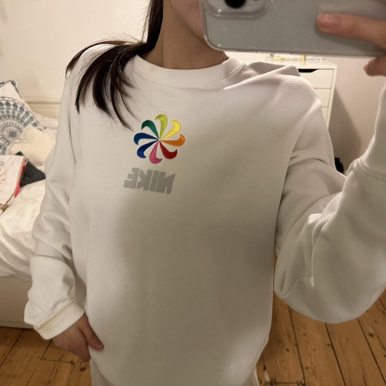 Nike rainbow sweatshirt sale