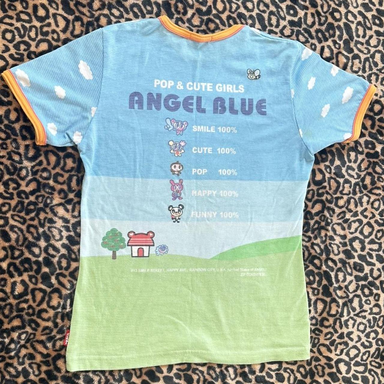 Angel Blue Women's Multi T-shirt (2)