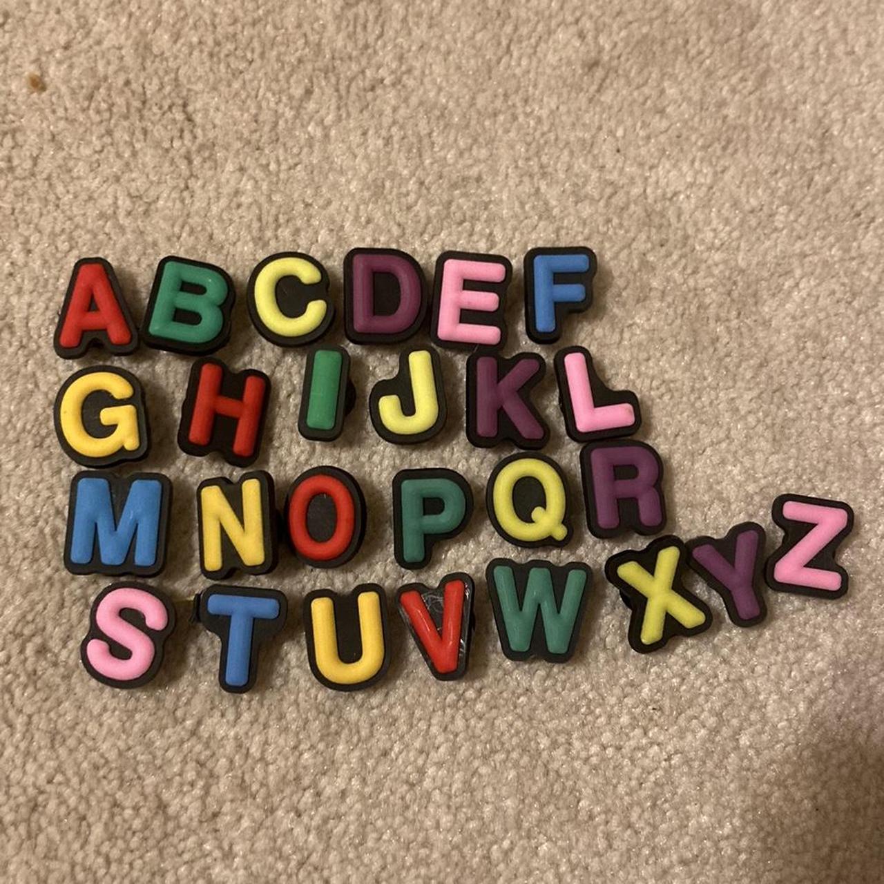 LETTER CROCS CHARMS, a-z letters and numbers