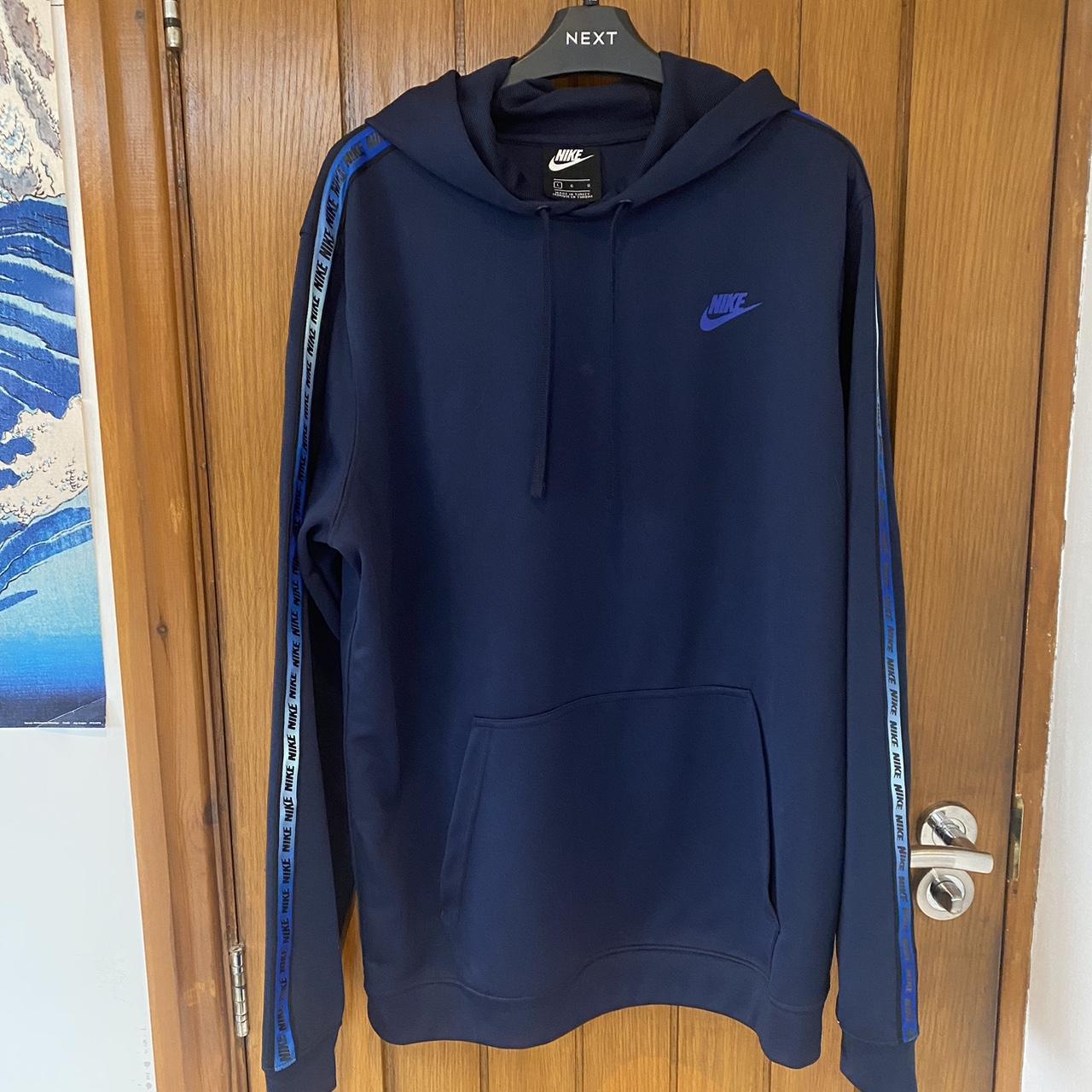 mens blue nike hoodie