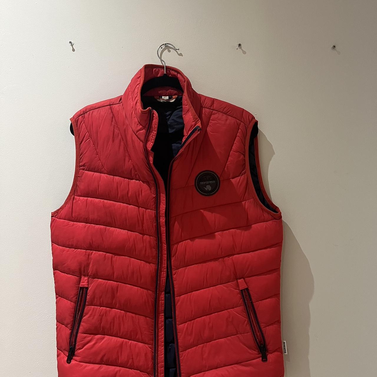Napapijri Red Gilet - Brand new without tags - Red... - Depop