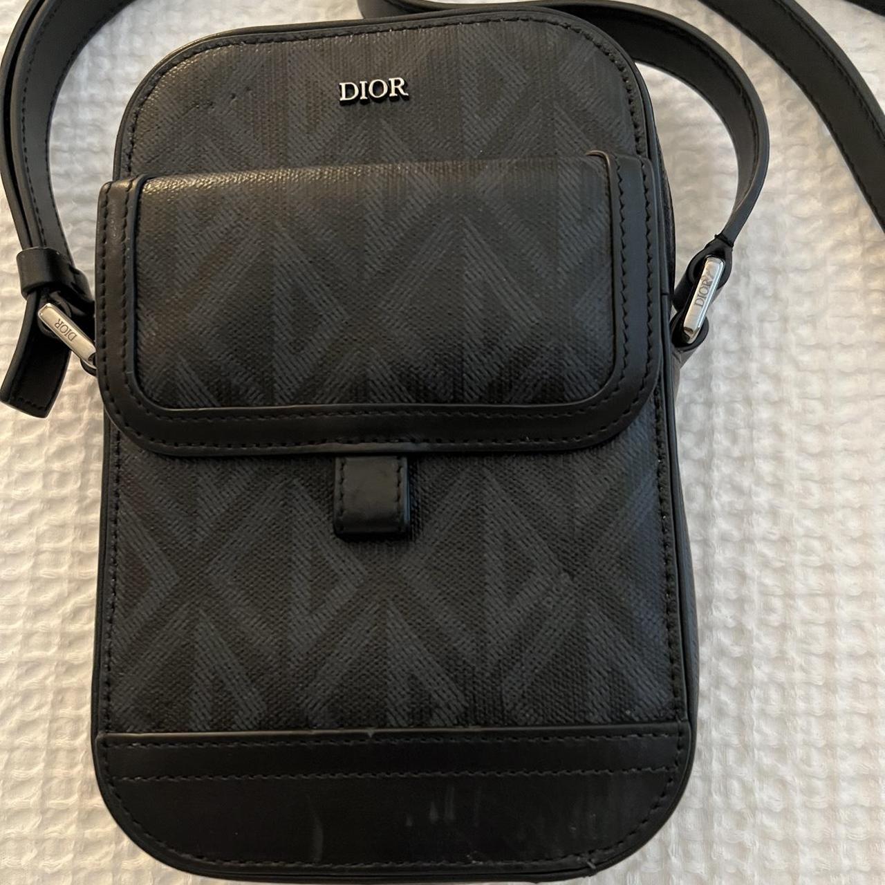 Christian Dior Men's Black and Grey Bag | Depop