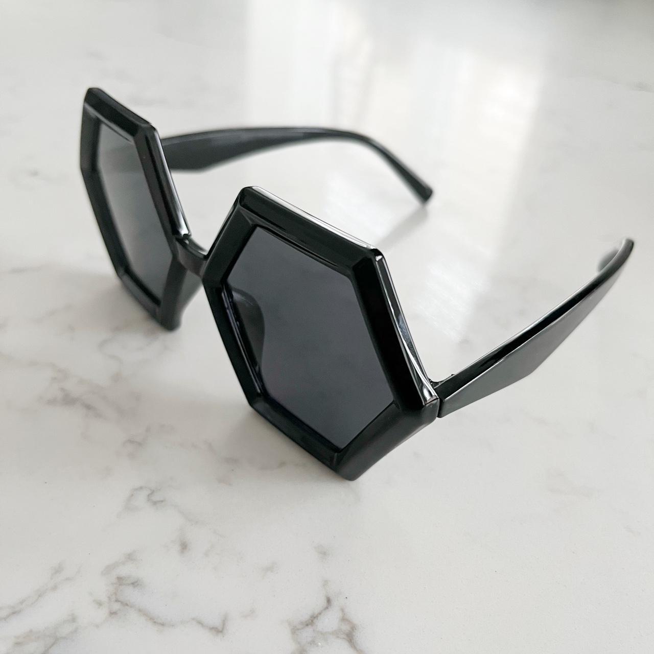 Hexagon Geometric Quirky Sunglasses Eyeglasses... Depop
