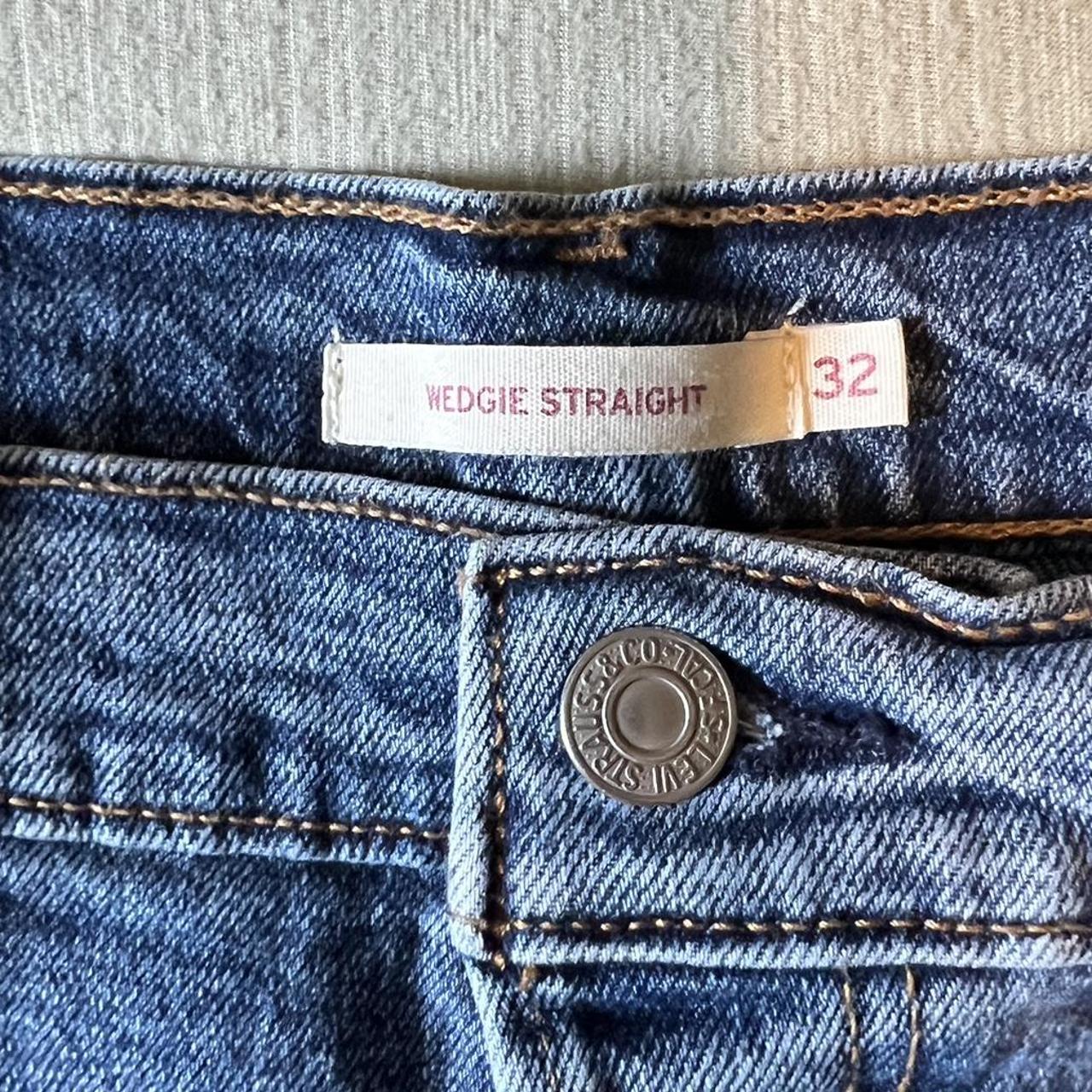 Women’s Levi Jeans Wedgie Straight 32 Button... Depop