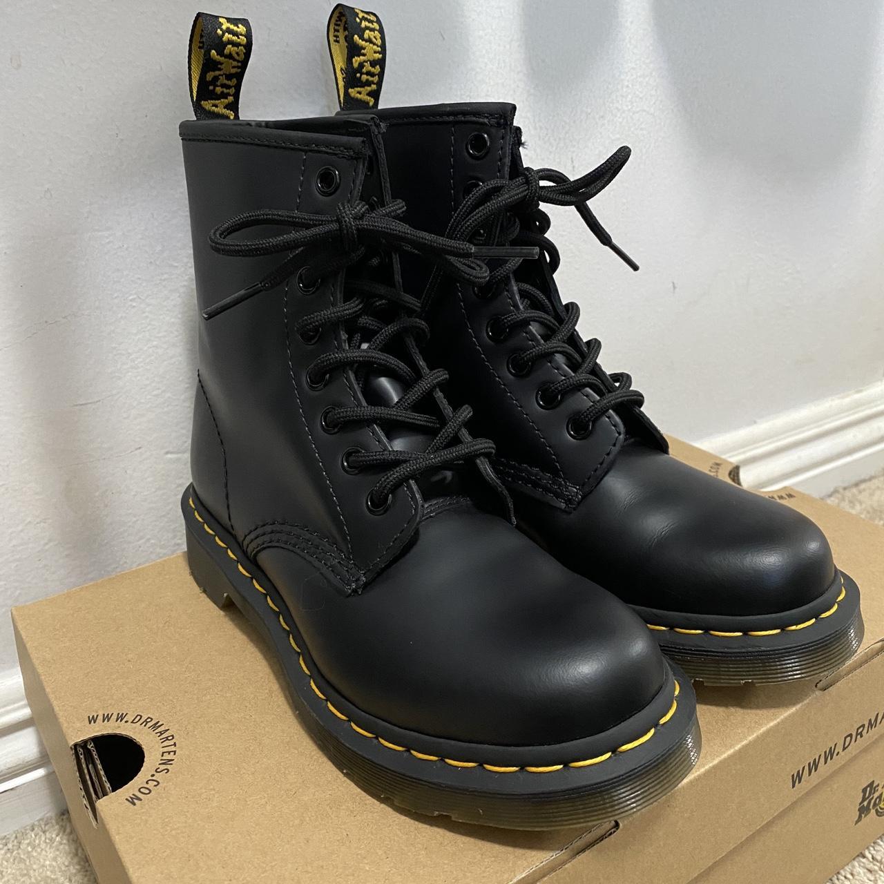 like new black dr martens (doc martens) 1460 (size | Depop