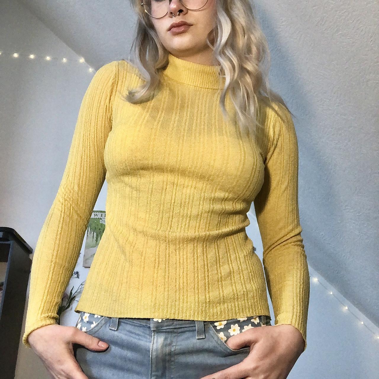 Women's Yellow Jumper Depop