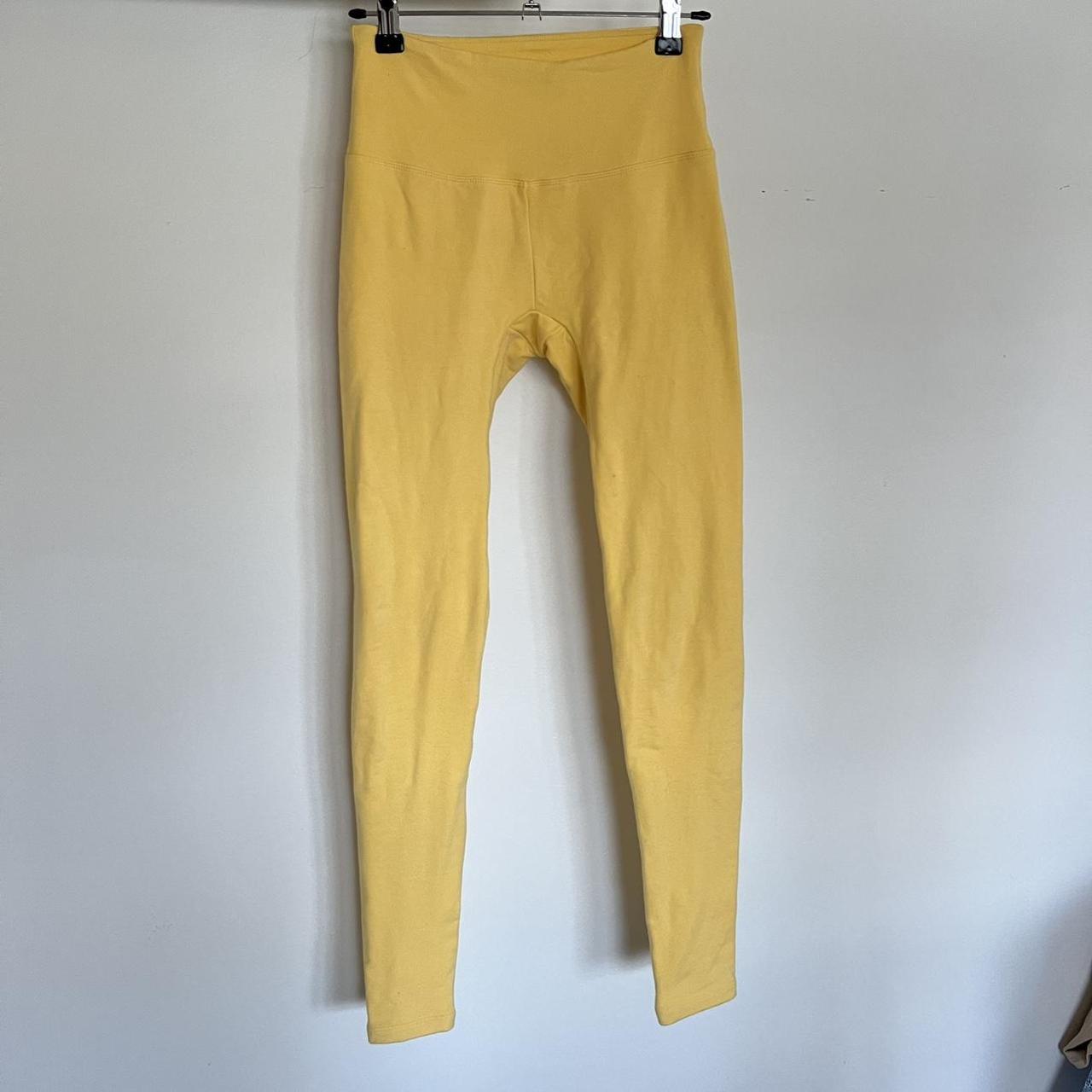 Saski Collection Faded Yellow Leggings Size