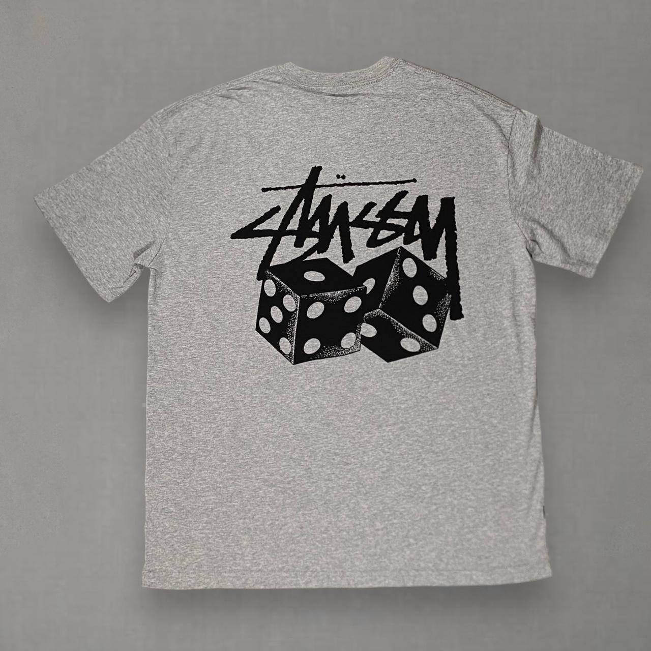 Stüssy Black/White Dice Logo Tee Men’s Size store M