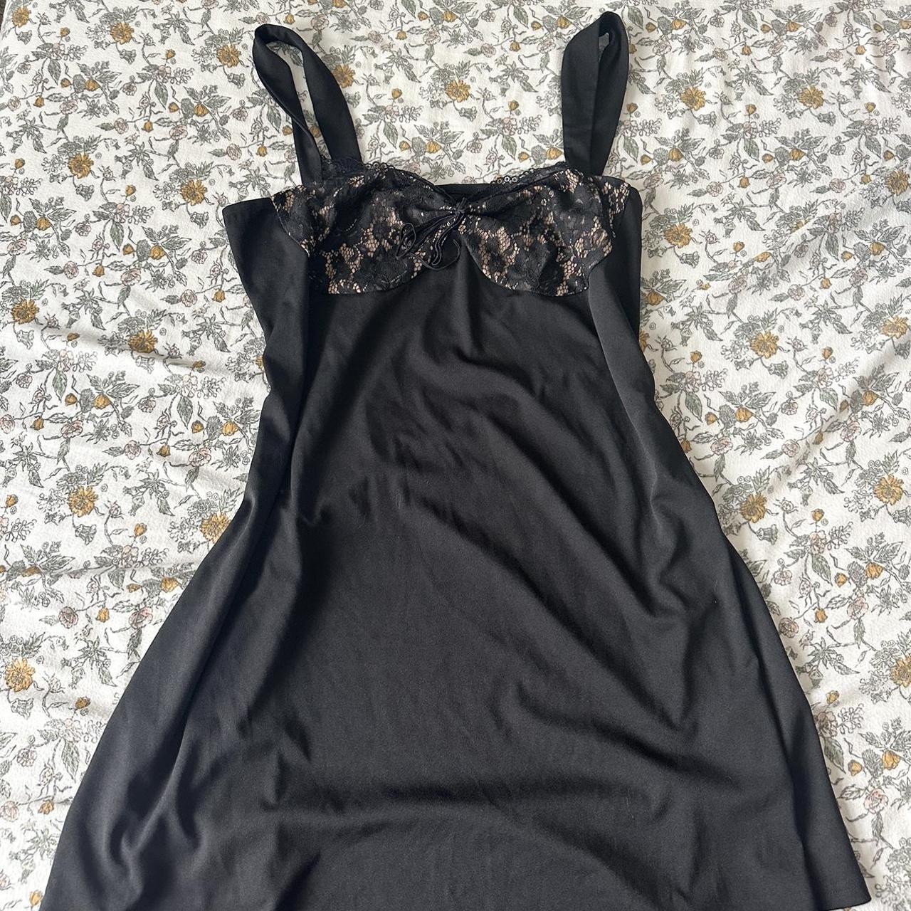 Cider Women's Black and Tan Dress | Depop