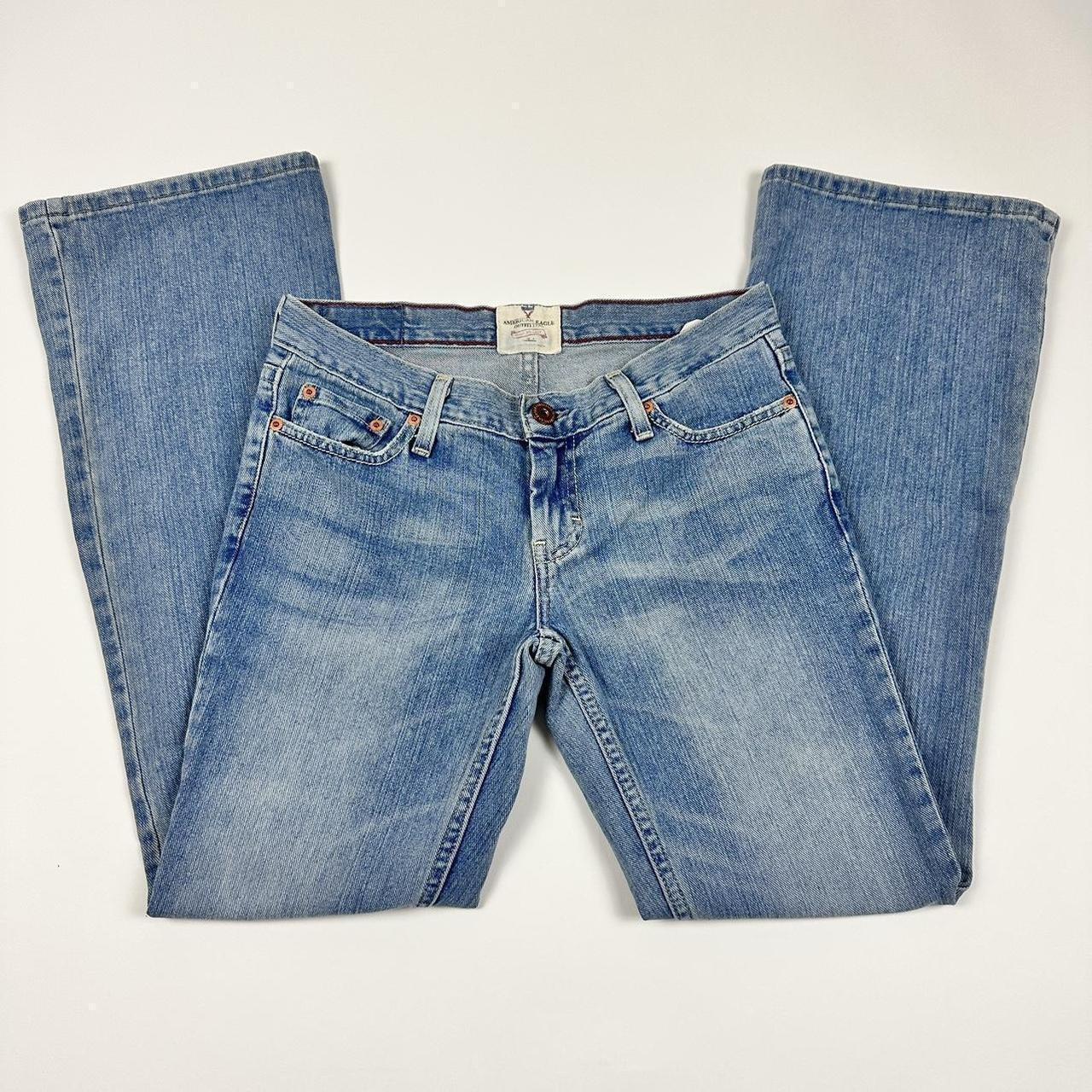 y2k low rise flare jeans 🪼 ★ 2000s vintage light... - Depop