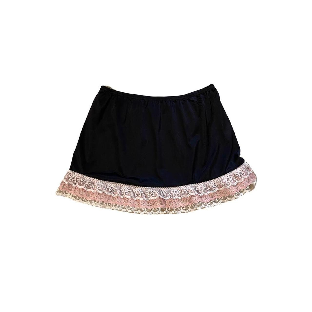 Women's Black and Pink Skirt | Depop