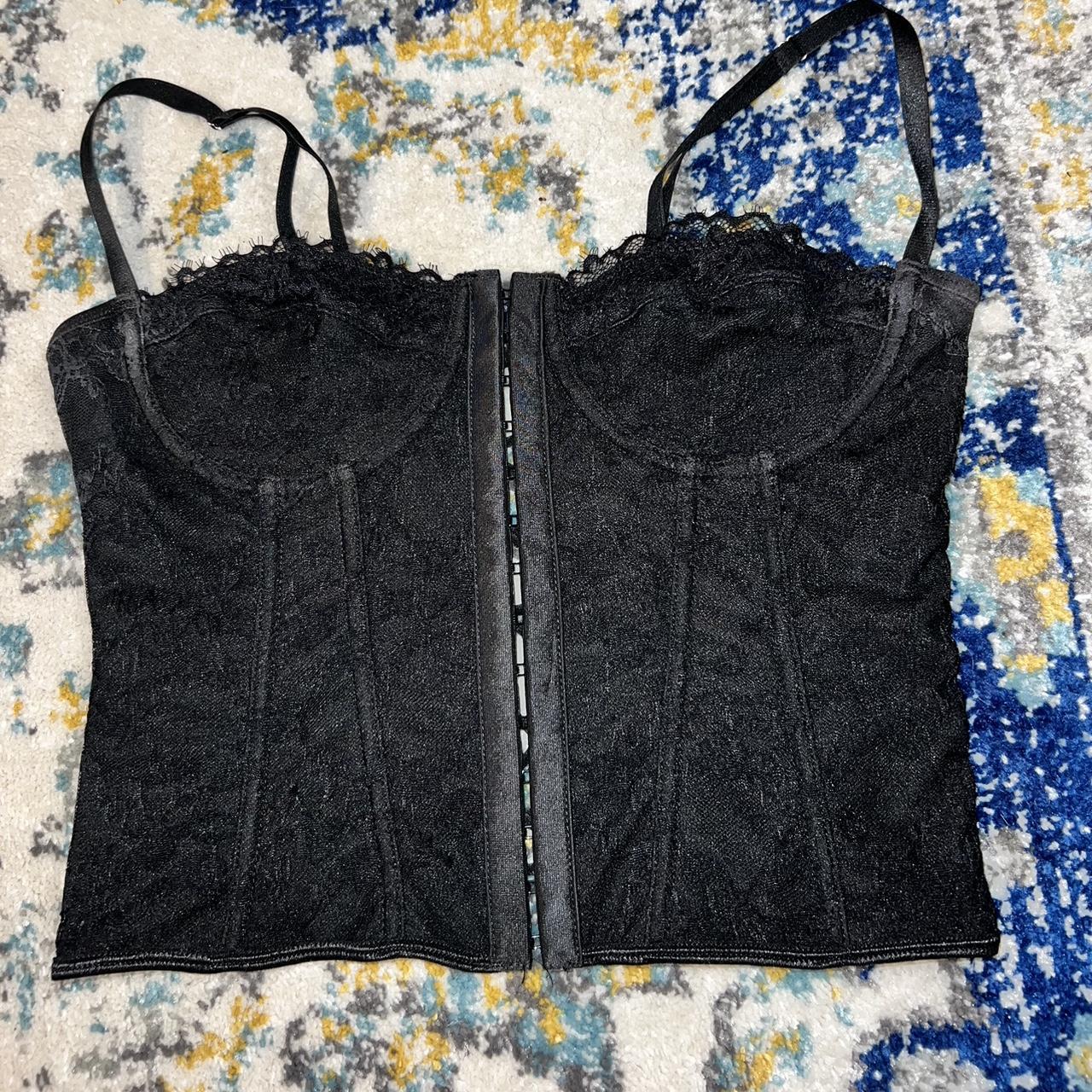 topshop black corset