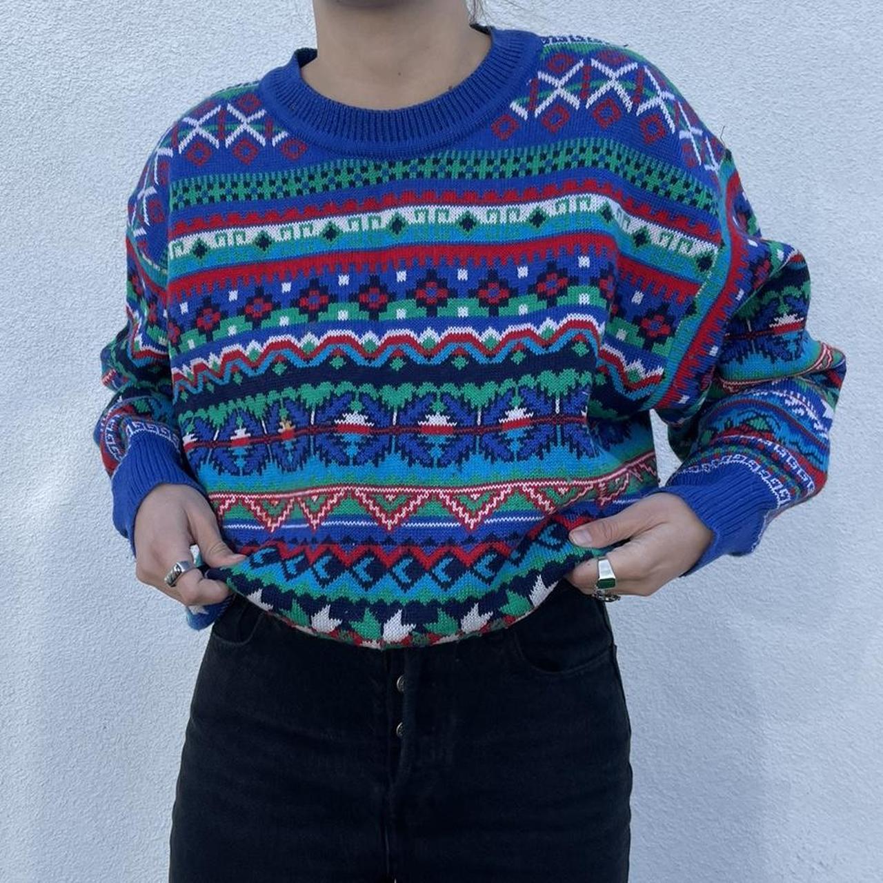 Aesthetic 80s Sweaters Vintage Sweater Cozy Sweater Featuring