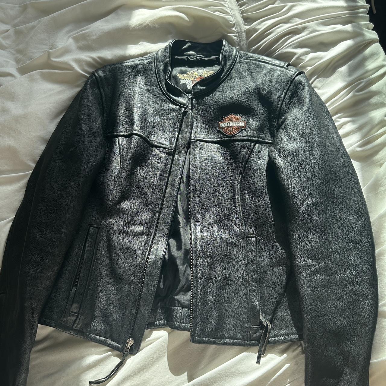 Harley Davidson FXRG Leather Jacket 5XL - Depop