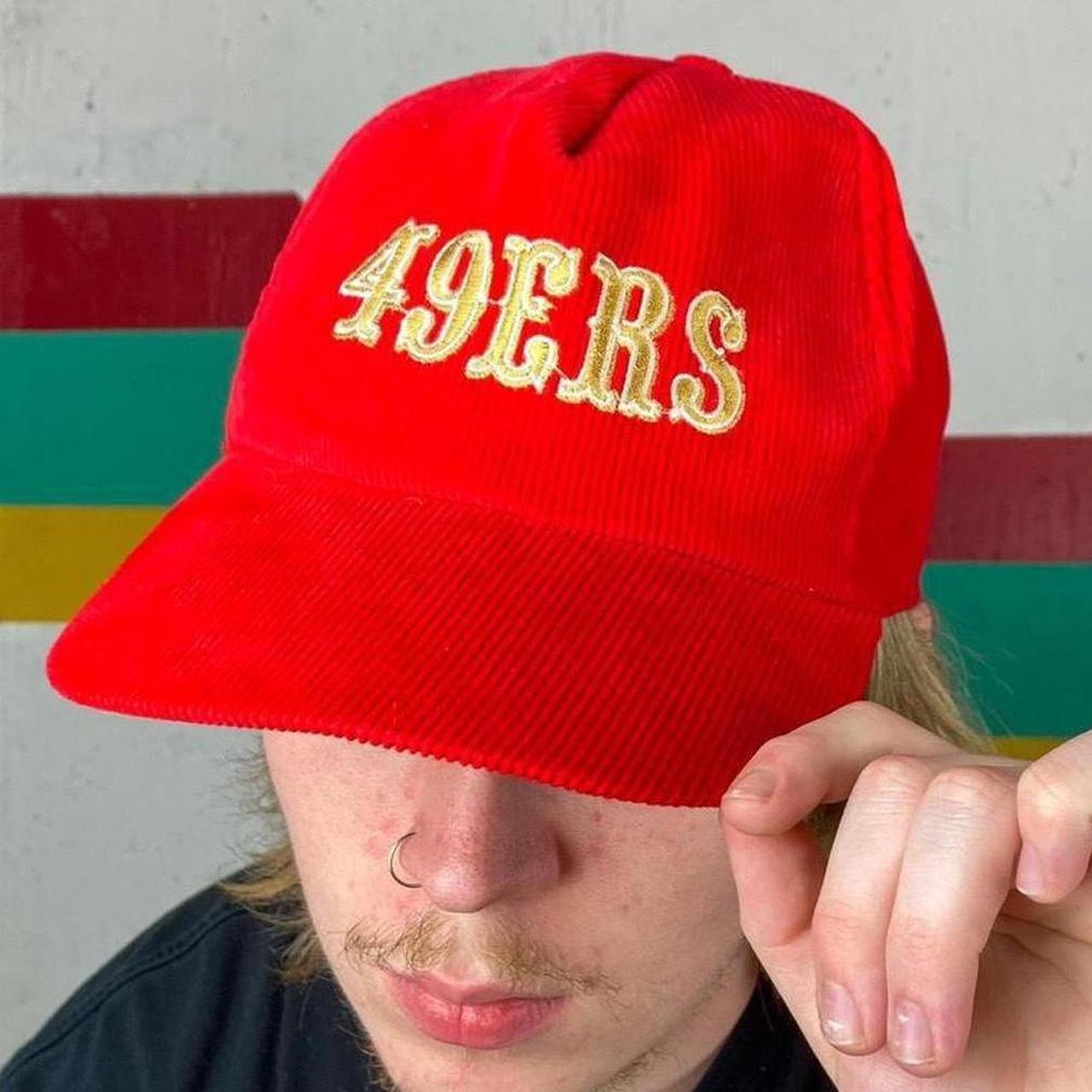 vintage 49ers corduroy snapback 1980s San Fransisco - Depop