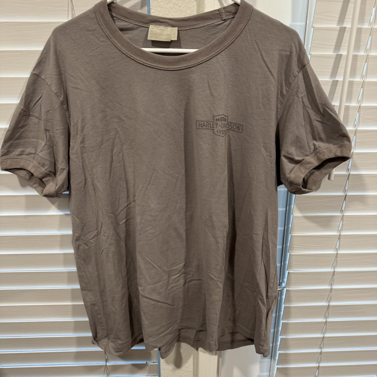 Jason Momoa【Harley Davidson×On The Roam】ボクシー Tシャツ On the Roam by Jason Momoa x H-D HDMC Ringer Tee - Dusty