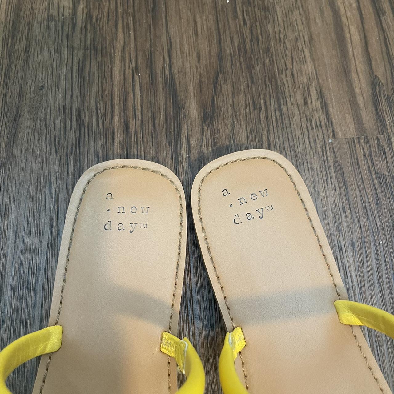 Yellow hot sale sandals target