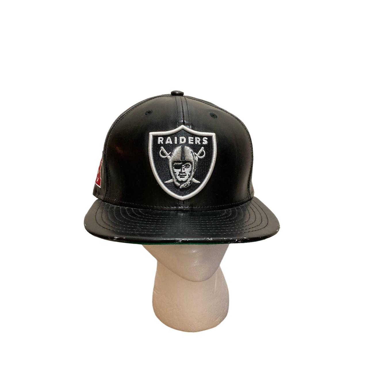 New Era Las Vegas Raiders NFL 9FIFTY Leather Snapback Hat