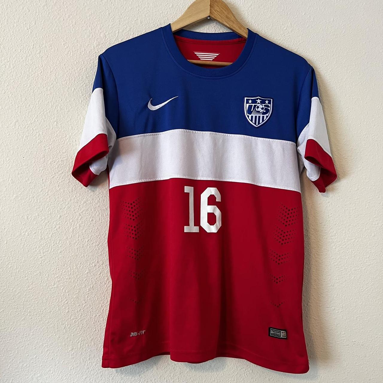 Nike Team USA Soccer Jersey Shirt Men Large #16... - Depop