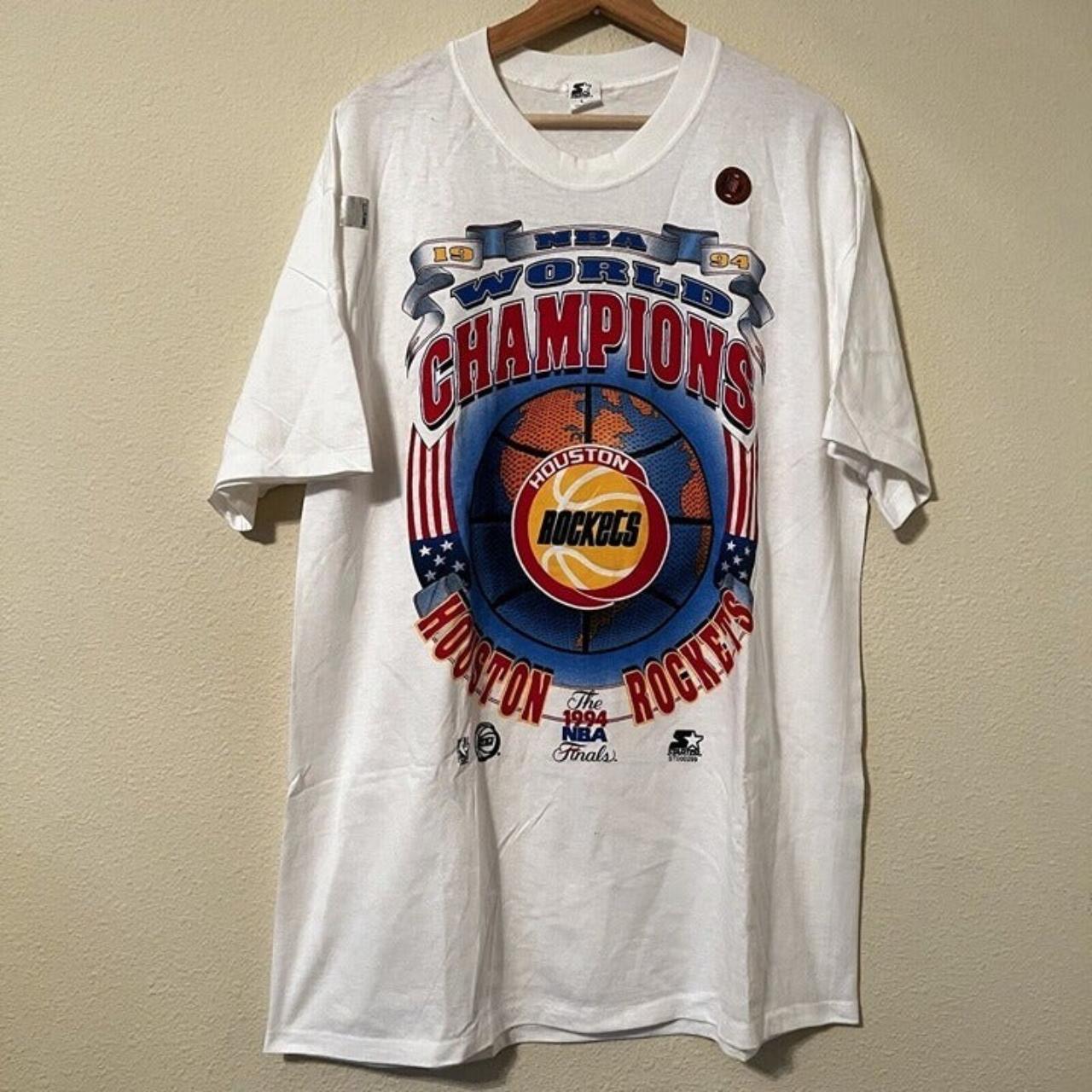Vintage 1994 NBA Houston Rockets Champions Graphic - Depop