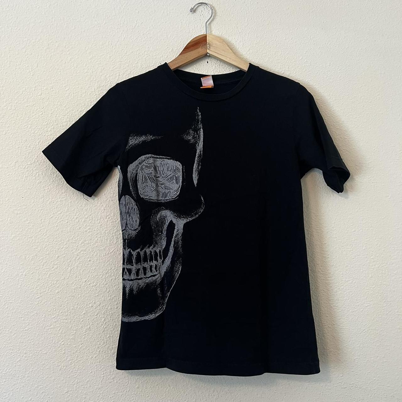 vintage punk skull t shirt Adult Size Large - Depop